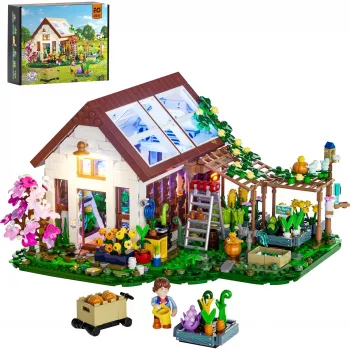 Lumibricks Indoor Greenhouse su Full Spectrum LED auginimo šviesa, hidroponine sistema, 6 augalų kapsulėmis, 2,5L vandens talpa, balta