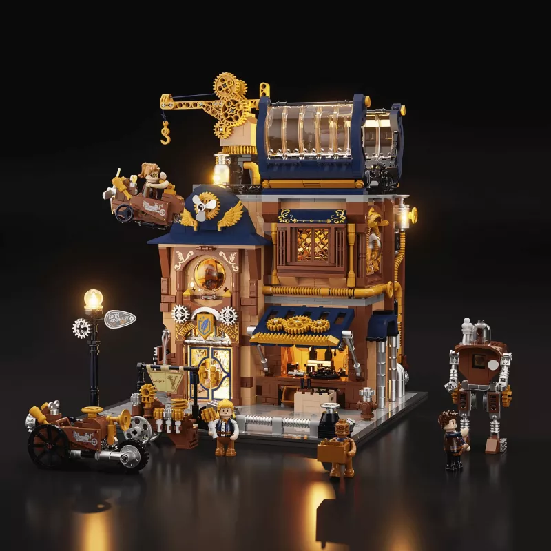 Lumibricks Steampunk mechaninė dirbtuvė – konstruktorius