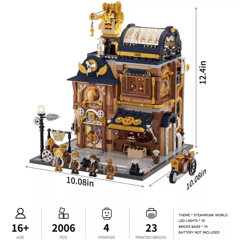 Lumibricks Steampunk mechaninė dirbtuvė – konstruktorius