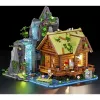 Lumibricks Waterfall Hut Building Blocks Set su LED apšvietimu
