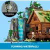 Lumibricks Waterfall Hut Building Blocks Set su LED apšvietimu