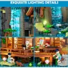 Lumibricks Waterfall Hut Building Blocks Set su LED apšvietimu