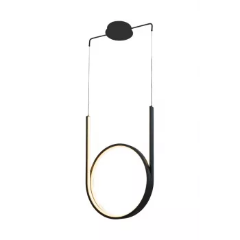 Luminaire Pendant 48W LED juodas 2880lm