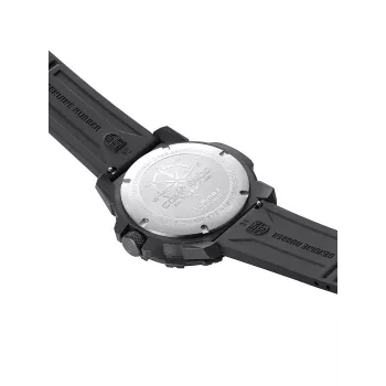 Luminox Atacama Field Day Date vyrų laikrodis XL.3321 45mm juodas ciferblatas juodas odinis dirželis