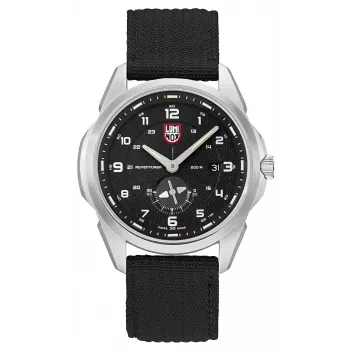 LUMINOX Vyriškas Atacama Field Automatic 1760 Series Laikrodis XL.1761 - 45 mm Šveicariškas Automatinis, Juodas Ciferblatas, Ruda Odinis Dirželis