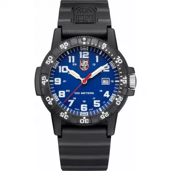 Luminox vyriškas laikrodis XS.0323.L 44mm Šveicariškas kvarcinis su mėlynu ciferblatu ir juodu guminiu dirželiu