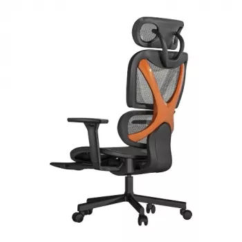 LUMIVIDA PREMIUM ergonomiška aukšta kėdė su atlošu, 3D porankiais ir sinchroninio pakreipimo mechanizmu