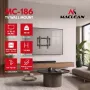 MACLEAN MC-186 Pakreipiamas TV laikiklis sienai, 13-43 inch ekranams, VESA 200x200, 45 kg, juodas