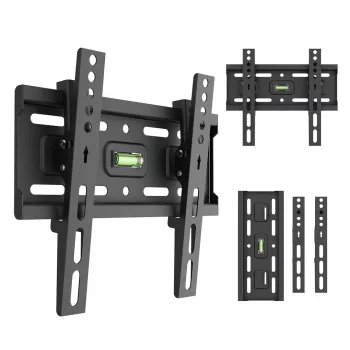 MACLEAN MC-189 Tilt TV laikiklis sienai 13-43 colių ekranams, VESA 200x200, 45 kg, juodas
