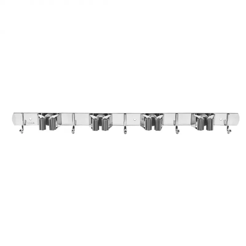 Maclean sieninis laikiklis sodo įrankiams ir šluotoms, plieninis, su kabliukais, max. apkrova 20 kg, plotis 49 cm, MC-184