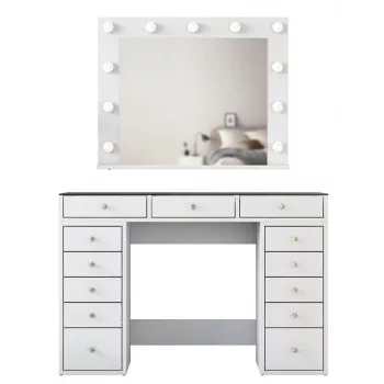 Makiažo stalas Kalune Design BJ118 - 2789 White