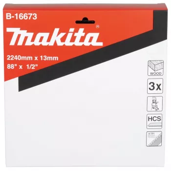 Makita B-16673 Bandsaw Blade 4 TPI 2240 mm 3 vnt. pakuotėje