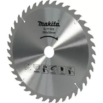 Makita D-77322 Efficut diskinis pjūklo diskas 165 mm x 20 mm kiaurymė, 56 dantų TCT, smulkiam medienos pjovimui