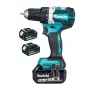 Makita DDF484RT3J 18V bešepetėlis belaidis gręžtuvas-suktuvas su 3x 5.0Ah baterijomis, 54 Nm