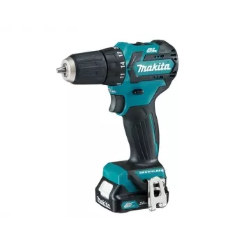 Makita DF332DSAE 12V Max CXT šepečiu varomas gręžtuvas-suktuvas (2x2.0 Ah)