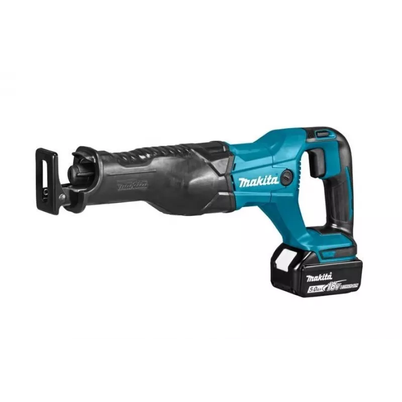 MAKITA DJR186RTE 18V LXT bešepetėlis pjūklas strypinis su 2x 5.0Ah baterijomis, greitu įkrovikliu ir Makpac dėklu