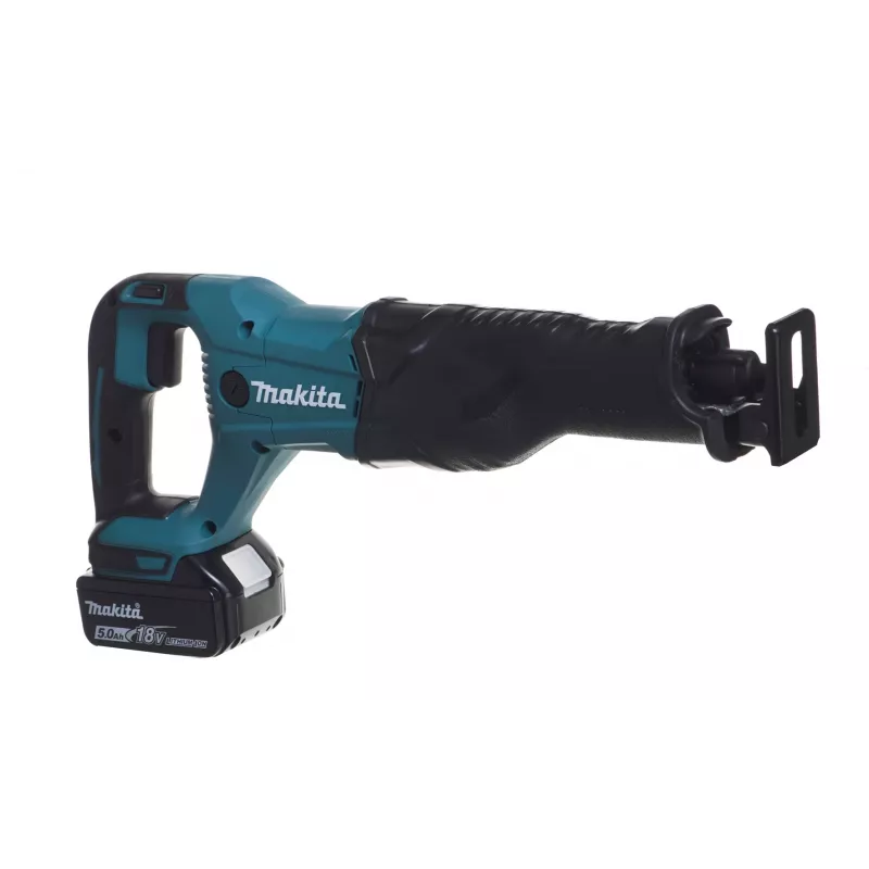 MAKITA DJR186RTE 18V LXT bešepetėlis pjūklas strypinis su 2x 5.0Ah baterijomis, greitu įkrovikliu ir Makpac dėklu
