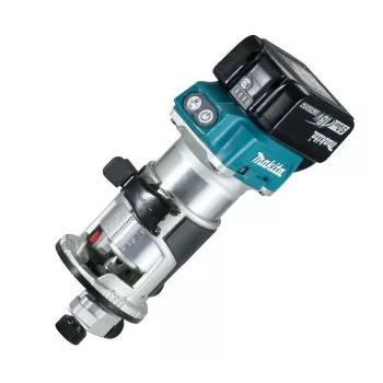Makita DRT50RTJX2 akumuliatorinis bešepetėlis frezavimo įrenginys su 2 baterijomis ir įkrovikliu