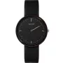 MAM MAM642 Unisex 39mm Teak Wood laikrodis su juodu odiniu dirželiu