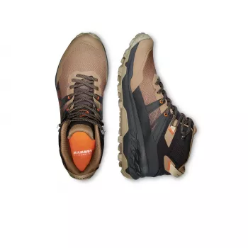 Mammut Sertig II Mid Goretex Men's Hiking Shoes Black-Dark Sand