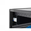 Manhattan 12-Bay USB-C nešiojamųjų kompiuterių įkrovimo spinta ant ratukų, 65W vienam prievadui, 780W bendra galia, plieninė, juoda, UK ir EU laidai, 395x32.5x290mm skyriai