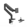 Manhattan 462570 Vieno Monitoriaus Laikiklis Ant Stalo Juodas 17-49 colių 8 kg VESA 75x100