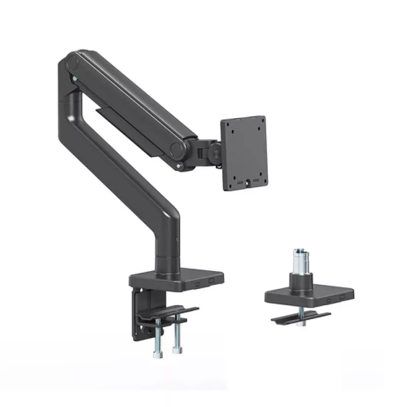 Manhattan 462570 Vieno Monitoriaus Laikiklis Ant Stalo Juodas 17-49 colių 8 kg VESA 75x100