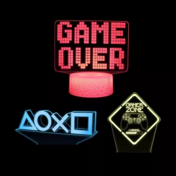 Manta SNL123RGB LED lempa apšvietimui dekoravimui Game 3 RGB 3D