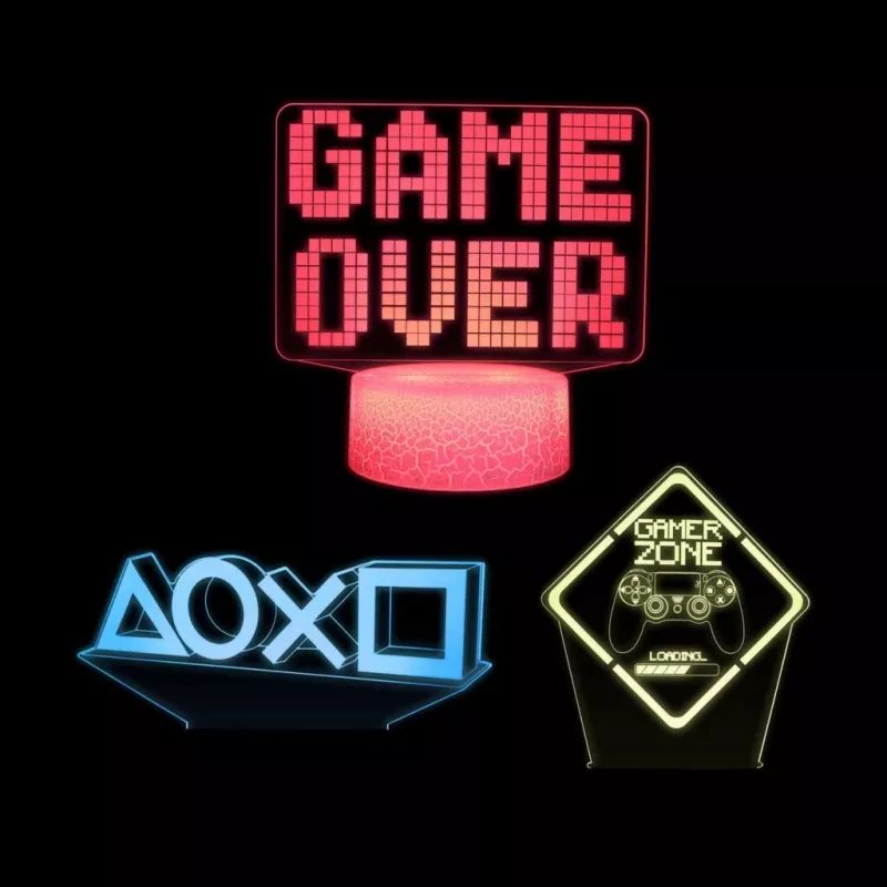Manta SNL123RGB LED lempa apšvietimui dekoravimui Game 3 RGB 3D
