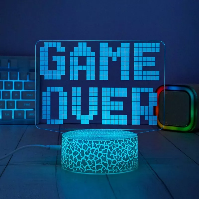 Manta SNL123RGB LED lempa apšvietimui dekoravimui Game 3 RGB 3D