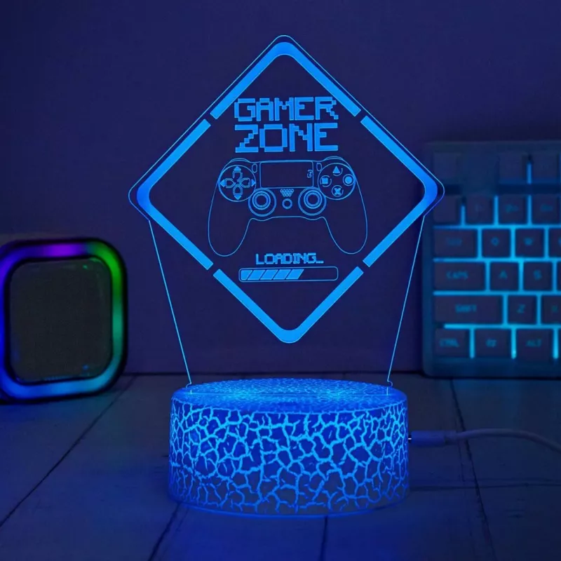 Manta SNL123RGB LED lempa apšvietimui dekoravimui Game 3 RGB 3D