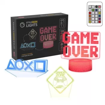 Manta SNL123RGB LED lempa apšvietimui dekoravimui Game 3 RGB 3D