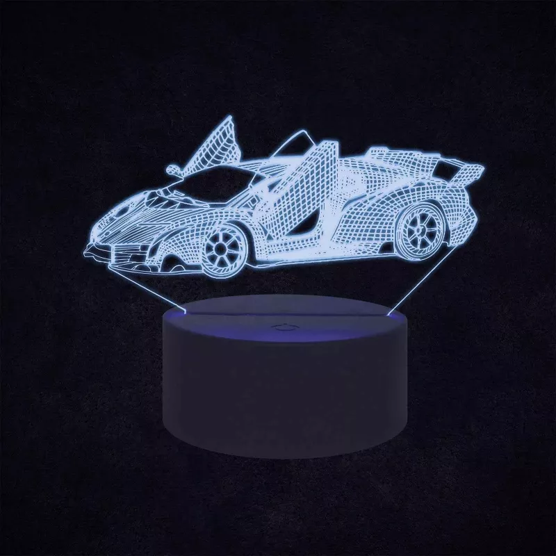 Manta SNL64RGB LED lempa 3D RGB dekoratyvinė šviesa automobiliui
