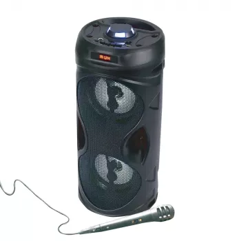Manta SPK815 nešiojamas Bluetooth vakarėlių garsiakalbis su karaokė funkcija, 30W RMS, Disco LED, FM radiju, USB/SD/AUX