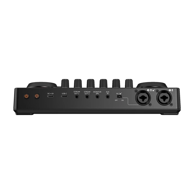 Maono AME2 GEN2 USB-C garso plokštė – 2 XLR/TRS kombinuotos įvestys, +48V fantominis maitinimas, baterija