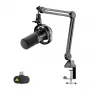 MAONO PD200WS dinaminis mikrofonas (juodas) – USB/XLR kardioidinis su RGB ir nuliniu vėlavimu