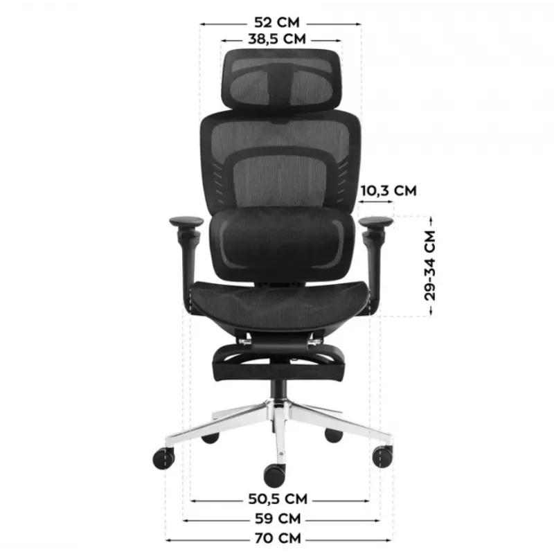 MARK ADLER Visioner 8.3 Black N Biuro kėdė