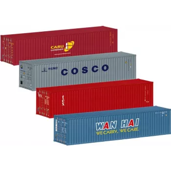 Märklin 76552 H0 mastelio 20 pėdų konteinerių rinkinys, 2 vnt., plastikinis, modelių geležinkelio krovininiams vagonams