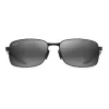 MAUI JIM 797-2M Unisex Cat Eye Akiniai Matiniai Juodi Neutraliai Pilki 57mm