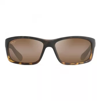 MAUI JIM H766-10MF Unisex Rectangular Sunglasses Matte Black Neutral Grey 58mm