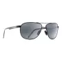MAUI JIM vyriški poliarizuoti akiniai nuo saulės 728-2M – matinio juodo rėmelio, neutraliai pilki lęšiai