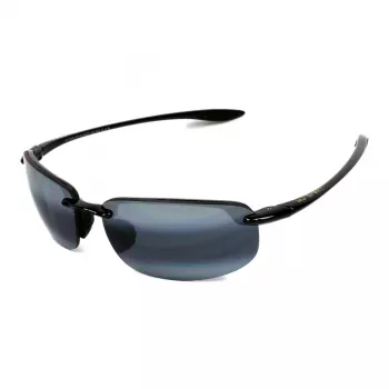 MAUI JIM Unisex Akiniai 407-02 Mauna Kea Gloss Black Neutral Grey Polarized 64mm