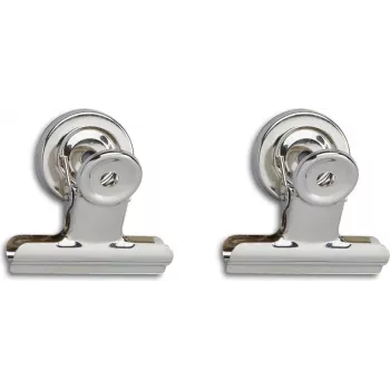 MAUL magnetinis raštų segtukas su stipriu magnetu, 50 mm, nikeliuotas metalas, 20 mm suspaudimo plotis, 1 vnt. 2185096