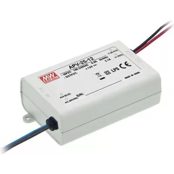 MEAN WELL APV-25-24 pastovios įtampos LED maitinimo šaltinis 24V 25W IP42 baltas