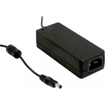 MEAN WELL GSM40A12-P1J 40W 12V 3.34A medicininis stalinis maitinimo šaltinis su 2.1x5.5mm DC kištuku