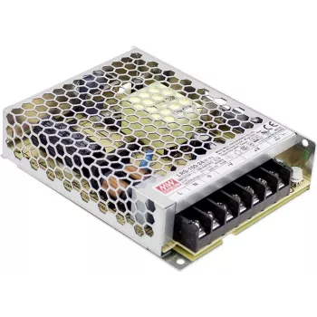 MEAN WELL LRS-100-12 102W uždaras impulsinis maitinimo šaltinis, 12V DC, 8.5A, metalinis korpusas