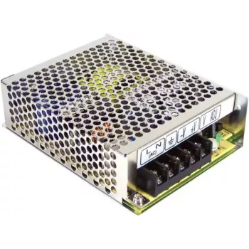 MEAN WELL RD-65A 65W dvigubos išėjimo įtampos AC/DC maitinimo šaltinis - 5V/8A + 12V/2.5A, 88-264VAC įėjimas, pasyvus aušinimas, sidabrinis