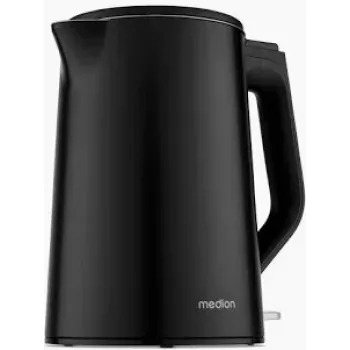 Medion Life MD12105 dvigubų sienelių elektrinis virdulys 1,5 L 2200 W juodas