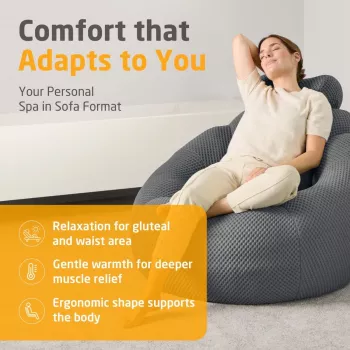 Medisana RS150 Bubble Sofa su masažu tamsiai pilka