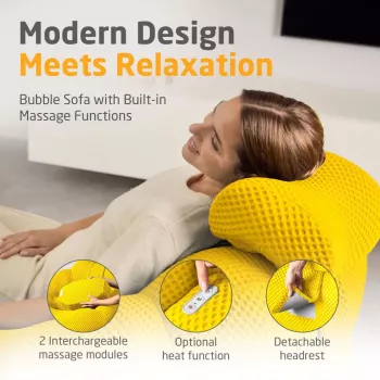 Medisana RS200 Bubble Sofa su masažu, geltona